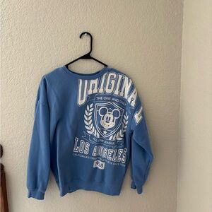 Disney Blue Mickey Mouse Crew Neck Sweater
